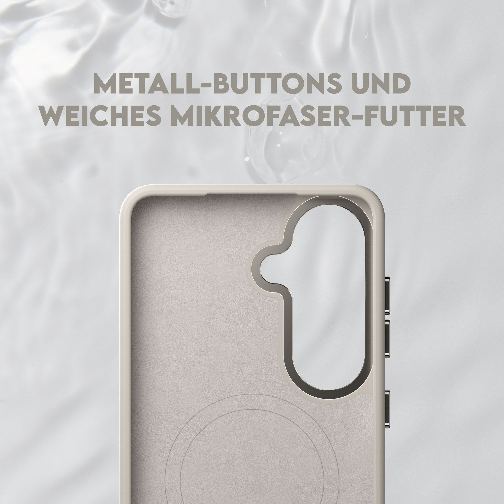 CARE™ by PanzerGlass® Flow Case Vanilla m. Qi Samsung Galaxy S26